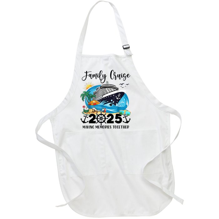 Family Cruise 2025 Family Matching Cruise Ship Vacation Trip Full-Length Apron With Pockets