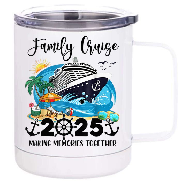 Family Cruise 2025 Family Matching Cruise Ship Vacation Trip 12 oz Stainless Steel Tumbler Cup