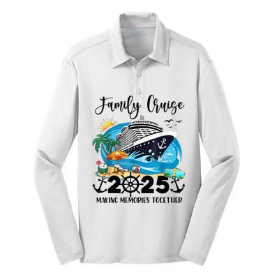 Family Cruise 2025 Family Matching Cruise Ship Vacation Trip Silk Touch Performance Long Sleeve Polo