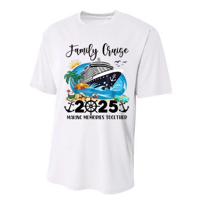 Family Cruise 2025 Family Matching Cruise Ship Vacation Trip Performance Sprint T-Shirt