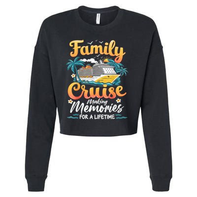 Family Cruise 2025 Family Matching Cruise Ship Vacation Trip Cropped Pullover Crew