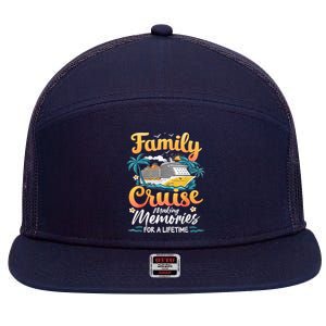 Family Cruise 2025 Family Matching Cruise Ship Vacation Trip 7 Panel Mesh Trucker Snapback Hat