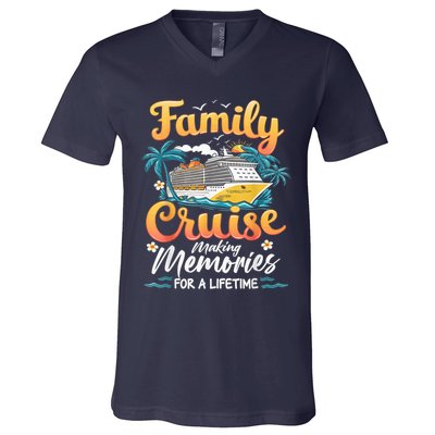Family Cruise 2025 Family Matching Cruise Ship Vacation Trip V-Neck T-Shirt
