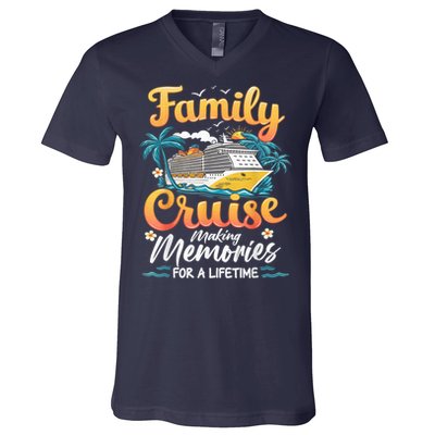 Family Cruise 2025 Family Matching Cruise Ship Vacation Trip V-Neck T-Shirt