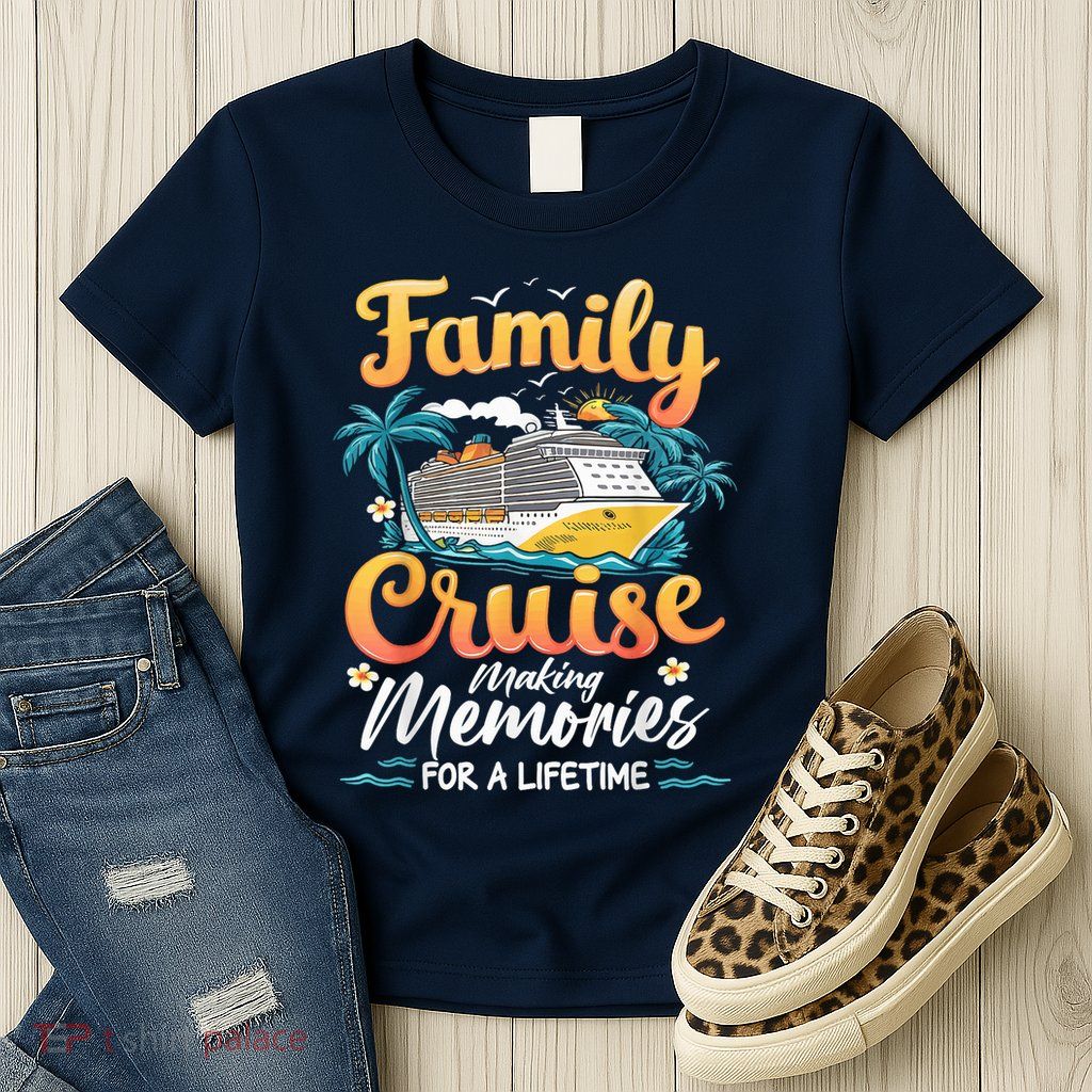 Family Cruise 2025 Family Matching Cruise Ship Vacation Trip Womens T-Shirt