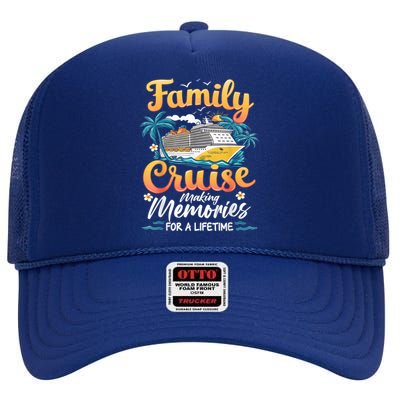 Family Cruise 2025 Family Matching Cruise Ship Vacation Trip High Crown Mesh Back Trucker Hat