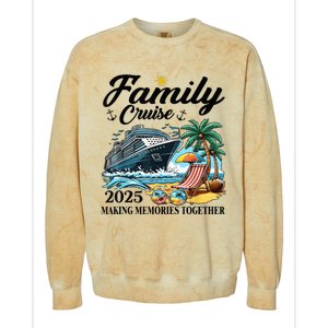 Family Cruise 2025 Family Matching Cruise Ship Vacation Trip Colorblast Crewneck Sweatshirt