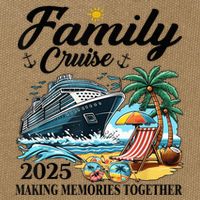 Family Cruise 2025 Family Matching Cruise Ship Vacation Trip Cotton Canvas Backpack