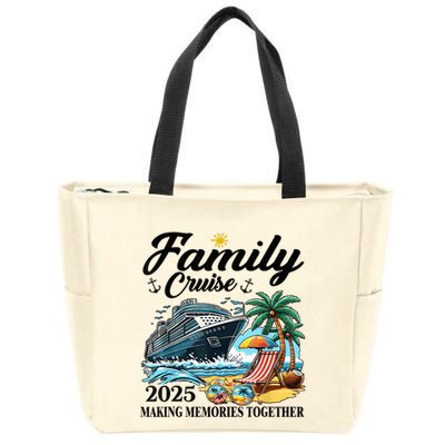 Family Cruise 2025 Family Matching Cruise Ship Vacation Trip Zip Tote Bag