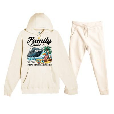 Family Cruise 2025 Family Matching Cruise Ship Vacation Trip Premium Hooded Sweatsuit Set