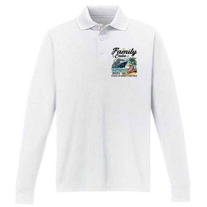 Family Cruise 2025 Family Matching Cruise Ship Vacation Trip Performance Long Sleeve Polo