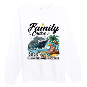 Family Cruise 2025 Family Matching Cruise Ship Vacation Trip Premium Crewneck Sweatshirt