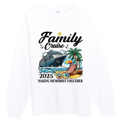 Family Cruise 2025 Family Matching Cruise Ship Vacation Trip Premium Crewneck Sweatshirt