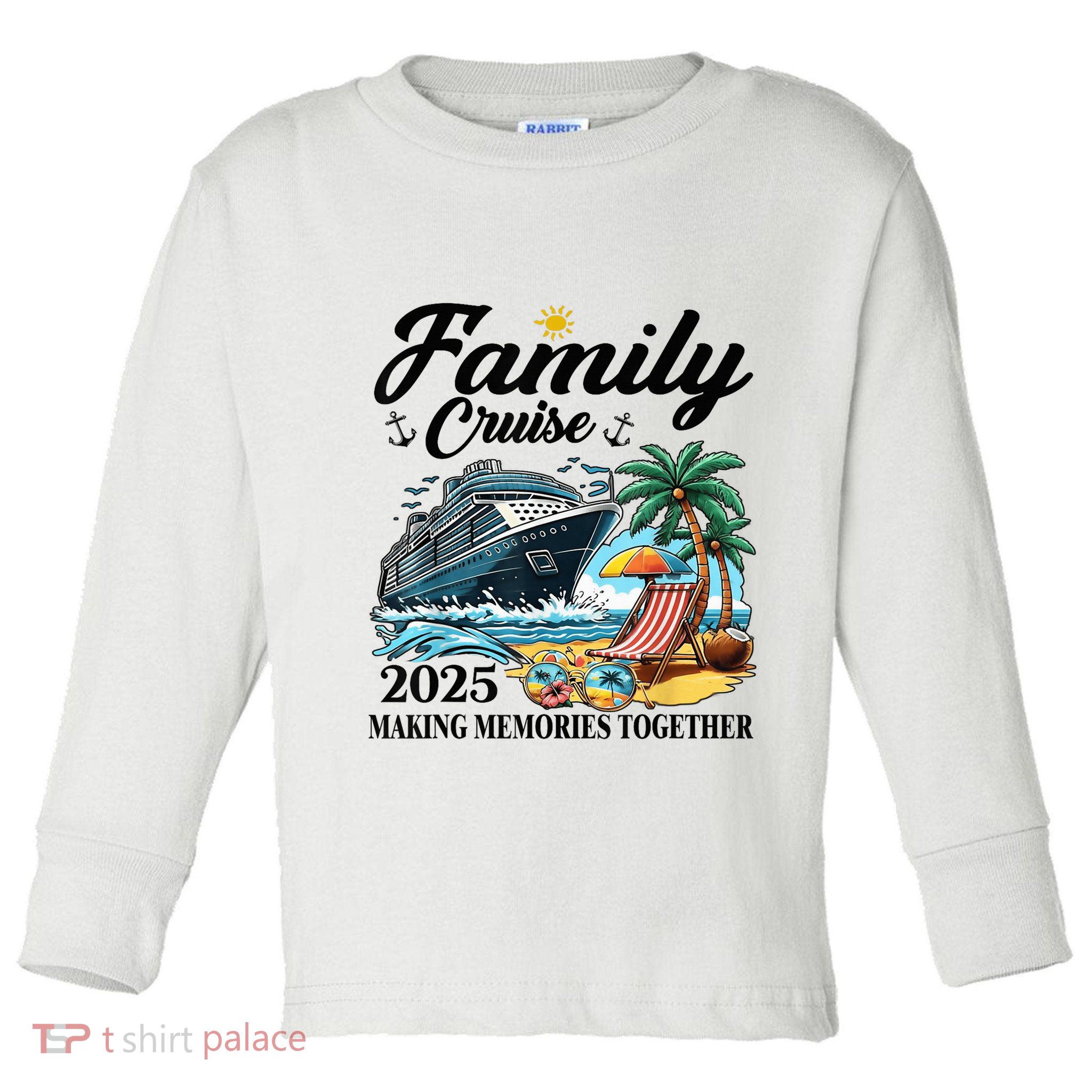 Family Cruise 2025 Family Matching Cruise Ship Vacation Trip Toddler Long Sleeve Shirt