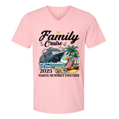 Family Cruise 2025 Family Matching Cruise Ship Vacation Trip V-Neck T-Shirt
