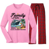 Family Cruise 2025 Family Matching Cruise Ship Vacation Trip Women's Long Sleeve Flannel Pajama Set 