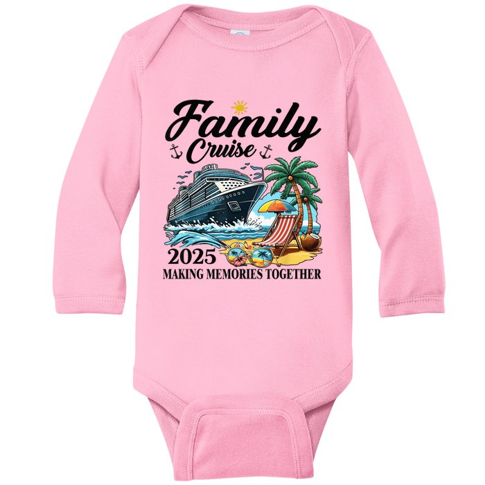 Family Cruise 2025 Family Matching Cruise Ship Vacation Trip Baby Long Sleeve Bodysuit