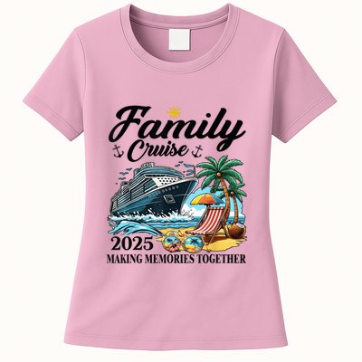 Family Cruise 2025 Family Matching Cruise Ship Vacation Trip Womens T-Shirt