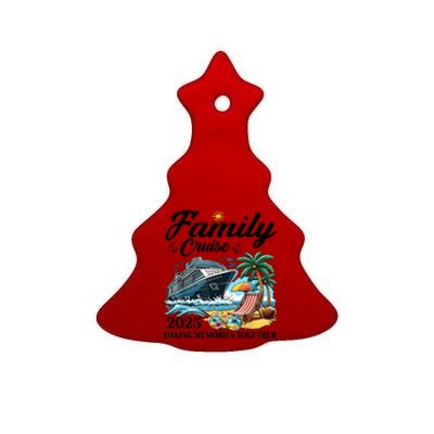 Family Cruise 2025 Family Matching Cruise Ship Vacation Trip Ceramic Tree Ornament