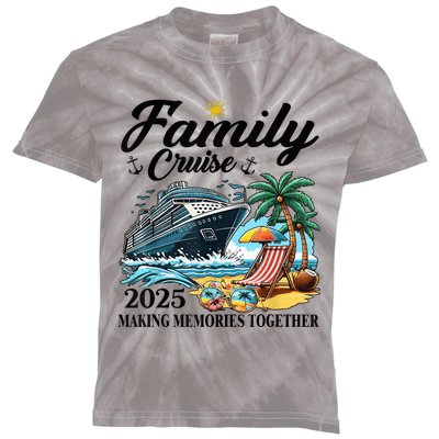 Family Cruise 2025 Family Matching Cruise Ship Vacation Trip Kids Tie-Dye T-Shirt