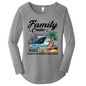 Family Cruise 2025 Family Matching Cruise Ship Vacation Trip Women's Perfect Tri Tunic Long Sleeve Shirt