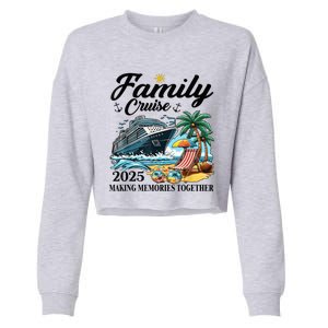 Family Cruise 2025 Family Matching Cruise Ship Vacation Trip Cropped Pullover Crew