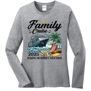 Family Cruise 2025 Family Matching Cruise Ship Vacation Trip Ladies Long Sleeve Shirt