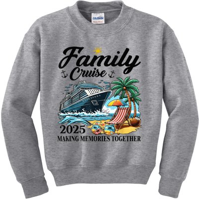 Family Cruise 2025 Family Matching Cruise Ship Vacation Trip Kids Sweatshirt