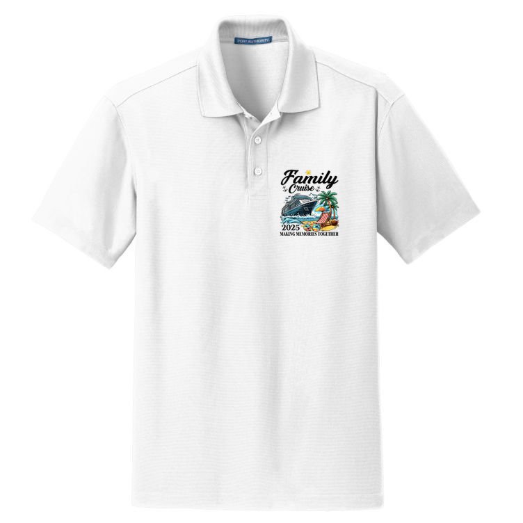 Family Cruise 2025 Family Matching Cruise Ship Vacation Trip Dry Zone Grid Polo
