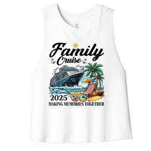 Family Cruise 2025 Family Matching Cruise Ship Vacation Trip Women's Racerback Cropped Tank