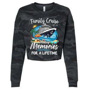 Family Cruise 2025 Family Matching Cruise Ship Vacation Trip Cropped Pullover Crew