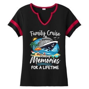 Family Cruise 2025 Family Matching Cruise Ship Vacation Trip Ladies Halftime Notch Neck Tee