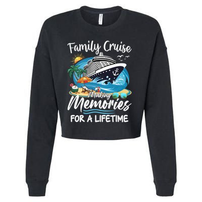 Family Cruise 2025 Family Matching Cruise Ship Vacation Trip Cropped Pullover Crew