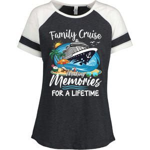 Family Cruise 2025 Family Matching Cruise Ship Vacation Trip Enza Ladies Jersey Colorblock Tee