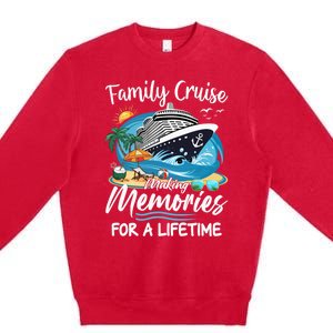 Family Cruise 2025 Family Matching Cruise Ship Vacation Trip Premium Crewneck Sweatshirt