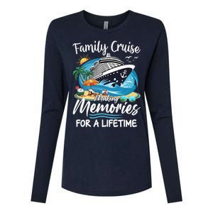 Family Cruise 2025 Family Matching Cruise Ship Vacation Trip Womens Cotton Relaxed Long Sleeve T-Shirt