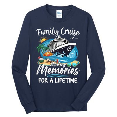 Family Cruise 2025 Family Matching Cruise Ship Vacation Trip Tall Long Sleeve T-Shirt