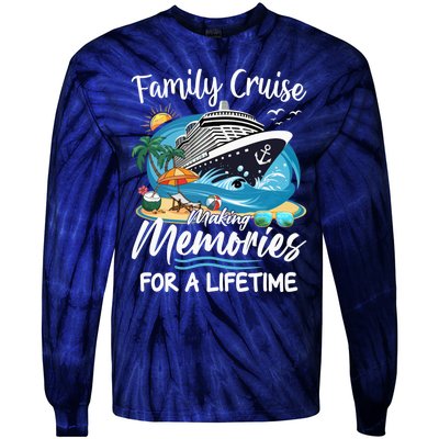 Family Cruise 2025 Family Matching Cruise Ship Vacation Trip Tie-Dye Long Sleeve Shirt