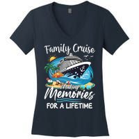 Family Cruise 2025 Family Matching Cruise Ship Vacation Trip Women's V-Neck T-Shirt