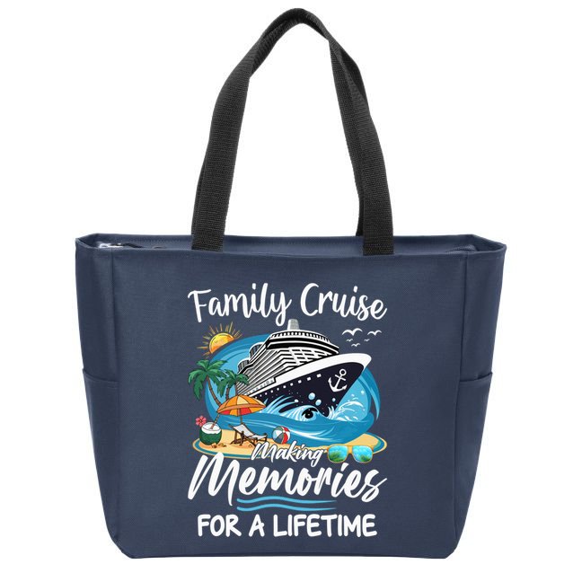 Family Cruise 2025 Family Matching Cruise Ship Vacation Trip Zip Tote Bag