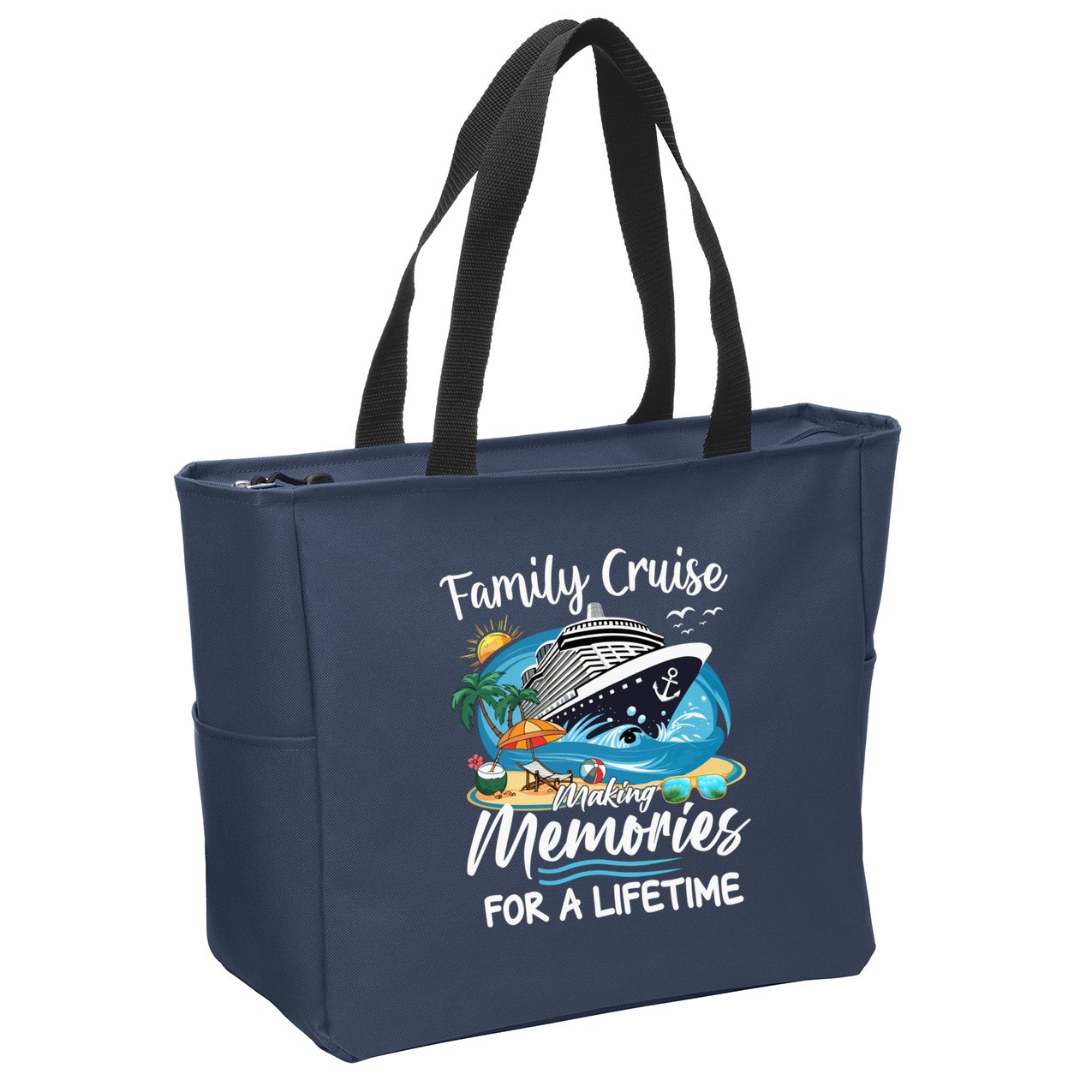 Family Cruise 2025 Family Matching Cruise Ship Vacation Trip Zip Tote Bag