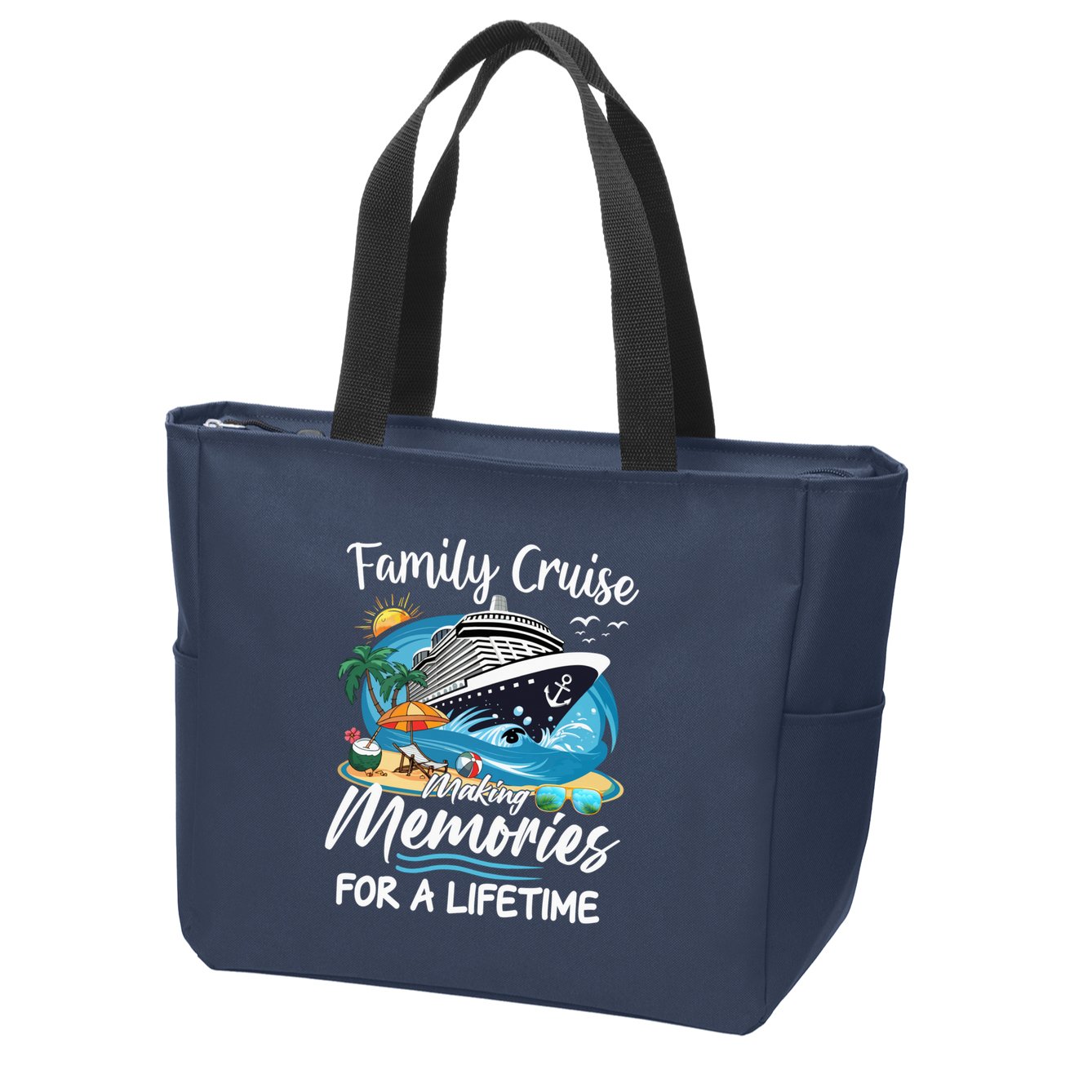 Family Cruise 2025 Family Matching Cruise Ship Vacation Trip Zip Tote Bag