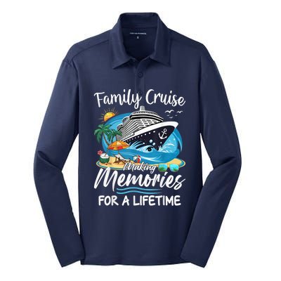 Family Cruise 2025 Family Matching Cruise Ship Vacation Trip Silk Touch Performance Long Sleeve Polo