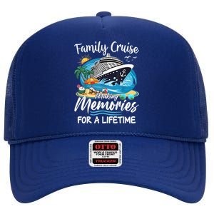 Family Cruise 2025 Family Matching Cruise Ship Vacation Trip High Crown Mesh Back Trucker Hat