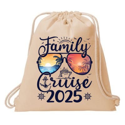 Family Cruise 2025 Summer Vacation Matching Family Cruise Drawstring Bag