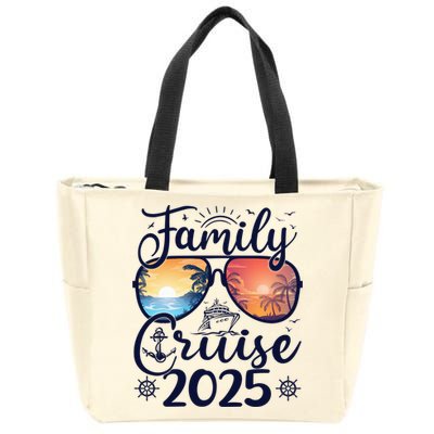 Family Cruise 2025 Summer Vacation Matching Family Cruise Zip Tote Bag