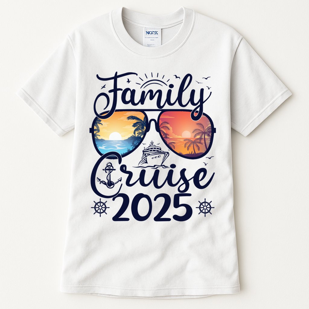 Family Cruise 2025 Summer Vacation Matching Family Cruise Tall T-Shirt