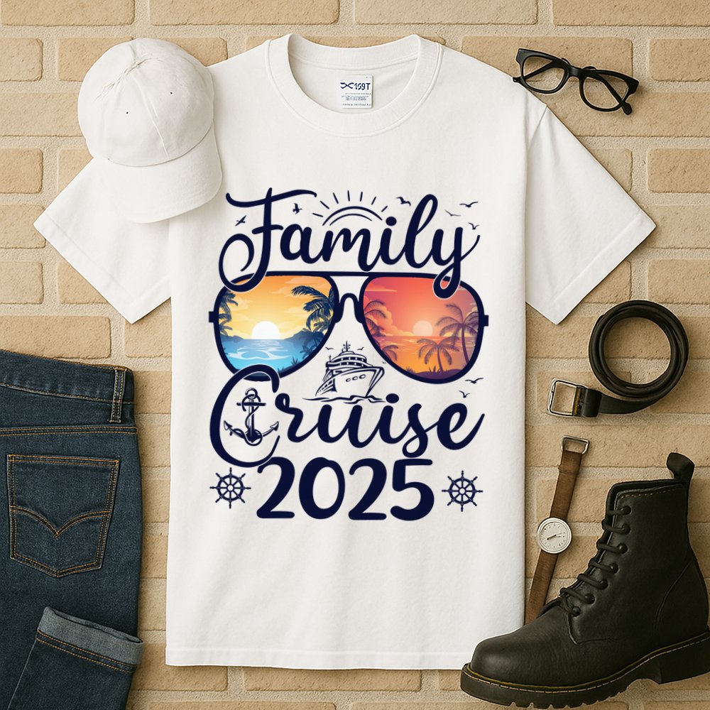 Family Cruise 2025 Summer Vacation Matching Family Cruise Tall T-Shirt