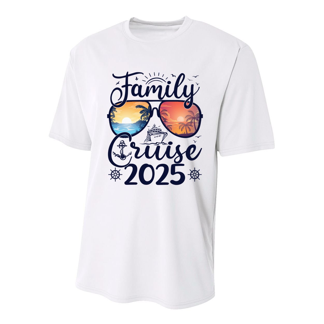 Family Cruise 2025 Summer Vacation Matching Family Cruise Youth Performance Sprint T-Shirt