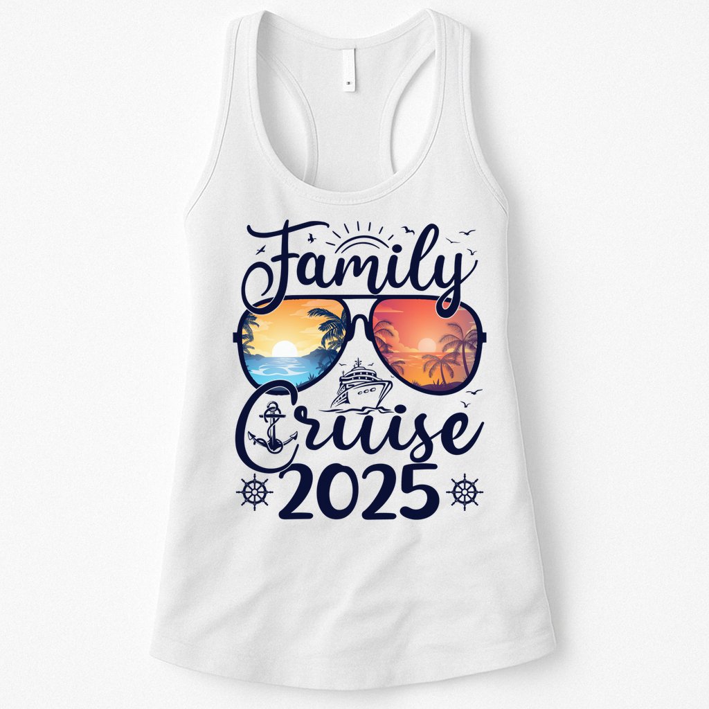 Family Cruise 2025 Summer Vacation Matching Family Cruise Womens Tank Top